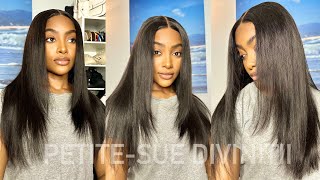 FLAWLESS 5X5 GLUELESS LACE CLOSURE TRENDY LAYERED WIG! ft. Luvme Hair | PETITE-SUE DIVINITII