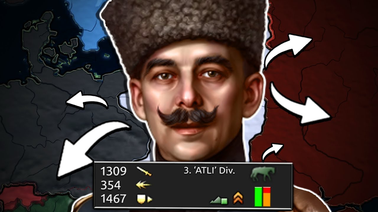 'Cossack' Kralı ile Sadece ATLI Polonya! HOI4
