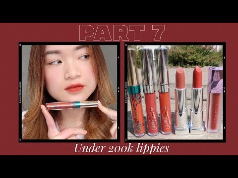 | PART 7 | SON XINH GIÁ RẺ ✨💄 UNDER 200K LIPPIES ♡ ROSIE PHAM