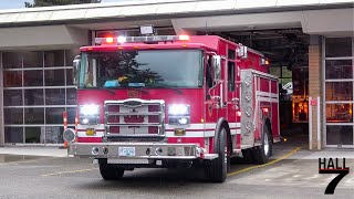 West Vancouver Fire & Rescue Services - Engine 1 Responding