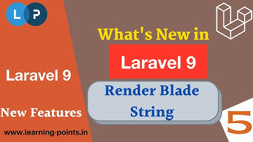 Render Blade String | Laravel 9 new features and upgrades | Laravel 9 | Learning Points