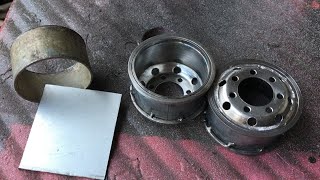 how to made RC truck wheel manual from metal