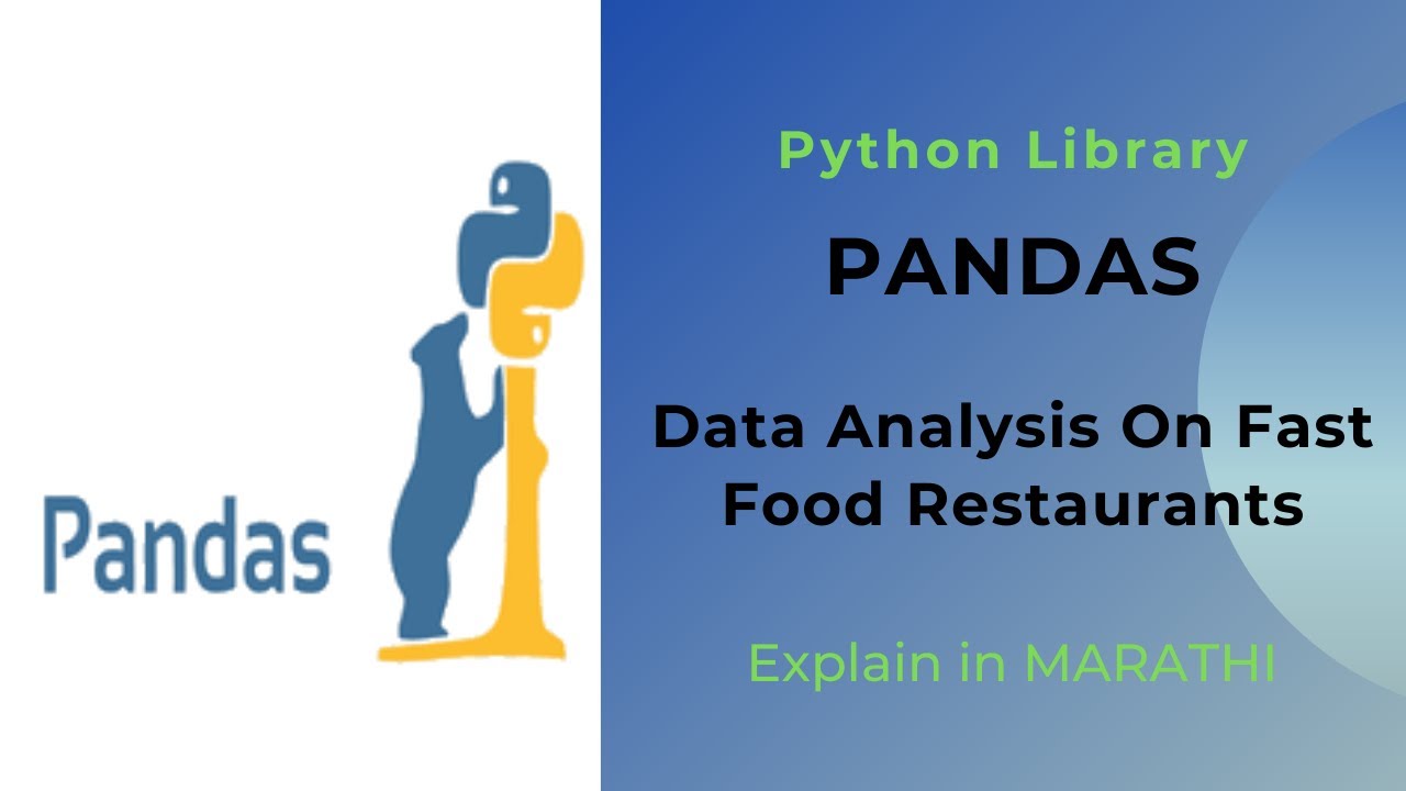 Python Pandas Project | Data Analysis on Fast Food Restaurants - YouTube