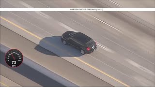 Live: Driver leads officers in chase in Orange County