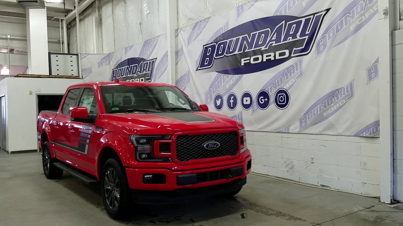 2018 Ford F-150 SuperCrew Lariat Sport Special Edition pkg Race Red
