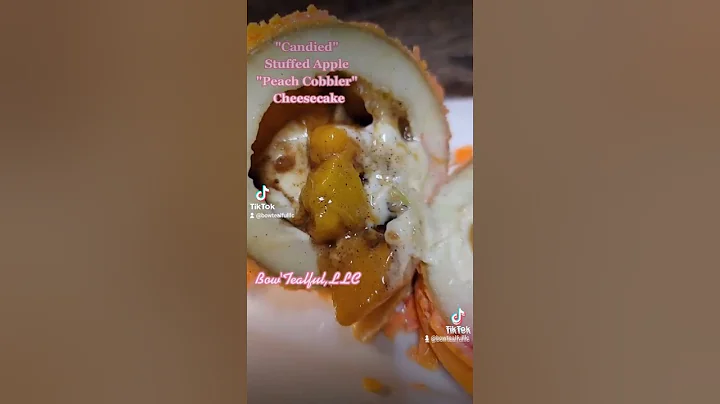 Stuffed Apple Slices, Candied Stuffed Apples, Candied Strawberry Cheesecake Bites are Bow'Tealful's