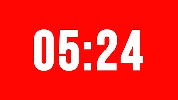 5 Minute 24 Second Timer With Alarm Without Music