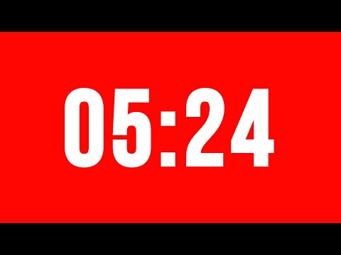 5 Minute 24 Second Timer With Alarm Without Music