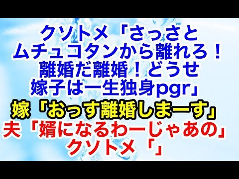 スカッとする話 トメの奇行で離婚することになった嫁と夫。しかしトメの思惑通りにはならなかったw【スカッとオーバーフロー】