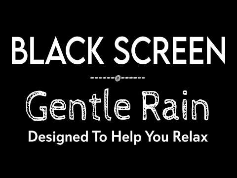 Relieve Stress & Sleep Better Tonight with GENTLE RAIN Sounds Black Screen, ASMR Rain