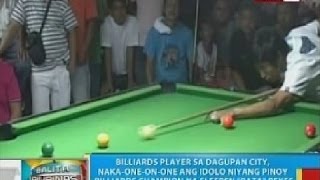 Billiards player sa Dagupan City, naka-one-on-one ang idolo si Efren \\