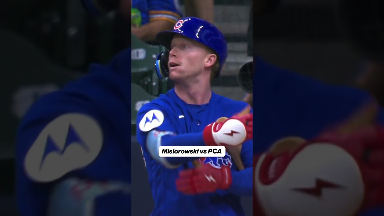 Misiorowski struck out PCA with a 104 mph HEATER 🔥 #MLB #BREWERS