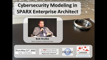 Cybersecurity Modeling in SPARX Enterprise Architect - Thurs May 11th, 2023 - INCOSE Canada