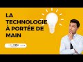 Hightech concept la technologie  porte de main