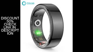 COLMI R02 Smart Ring Military Grade Titanium Steel Shell Health Monitoring IP68 \& 3ATM Waterproof Mu