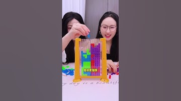 经典的俄罗斯方块，手机游戏变到桌面，和小朋友玩轻松又解压！#玩具 #益智玩具 #燒腦