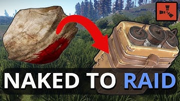 NAKED To INCREDIBLE Satchel RAID!! Rust Solo Survival Gameplay