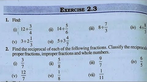 Class 7th maths l Exercise 2.3 l Chapter 2 l Fraction and decimal l NCERT l Solution l New Edition |