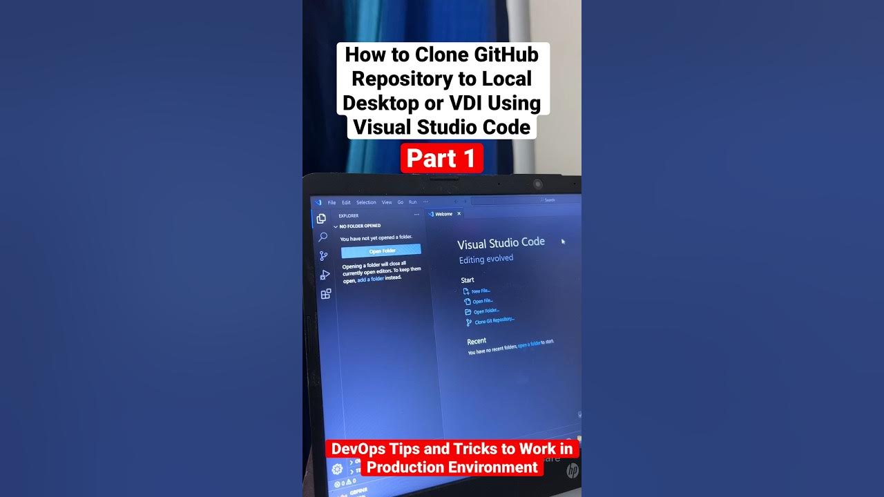 How to Clone github repository in visual studio | Devops Tips Part 1 ...
