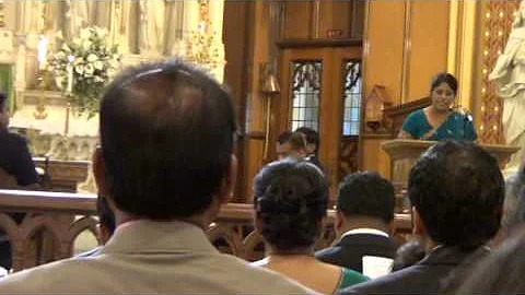 Nitya Abraham Terrence Moduthagam Wedding Ceremony - Second Reading by Asunta Moduthagam