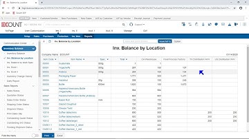 [ECOUNT Basic] Inventory(Manufacturing) - Reports - Viewing Reports