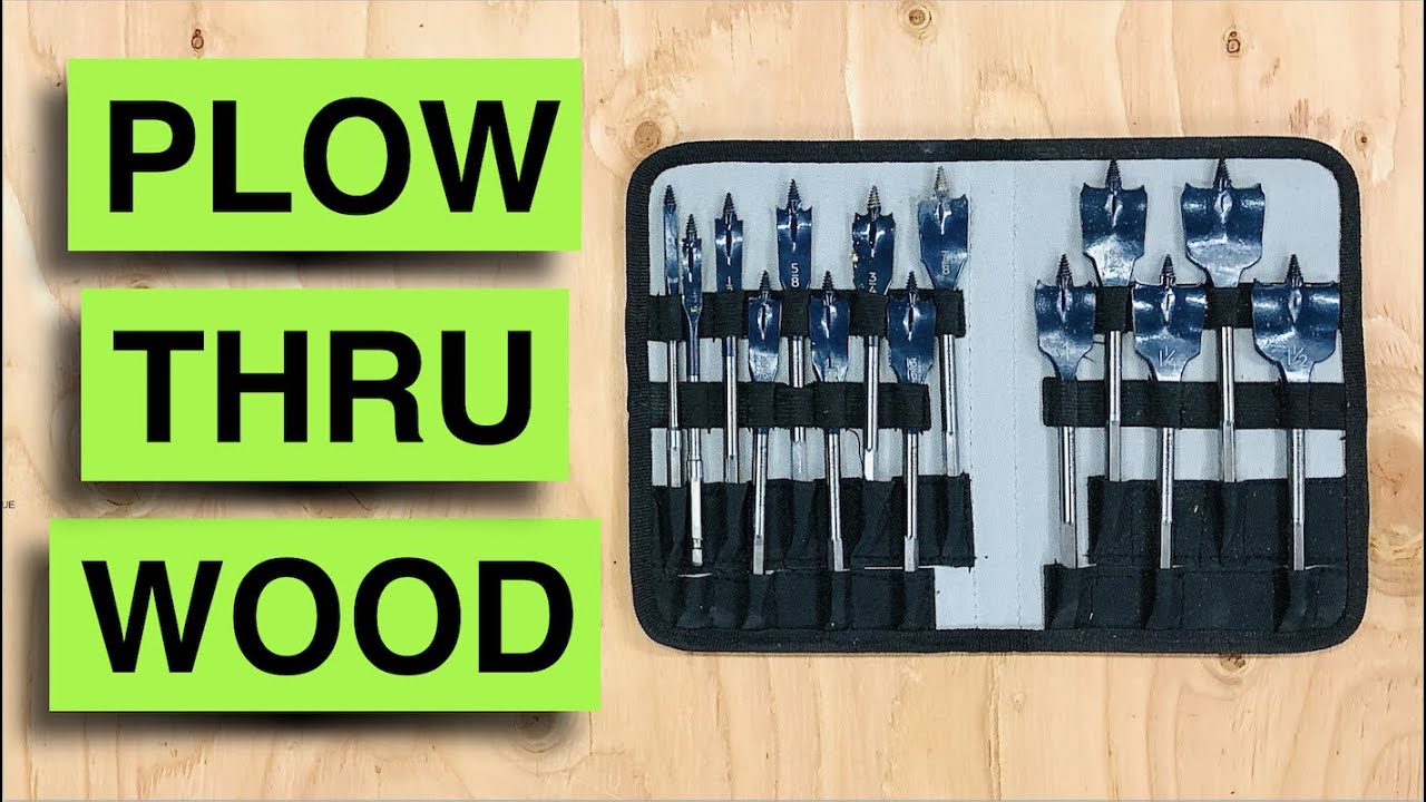 Drill Through Wood With Ease! Bosch Daredevil Dsb5013P 13 Piece Spade Bit  Set Review - Youtube