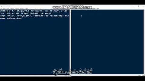 PYTHON DARSLARI // 1-DARS