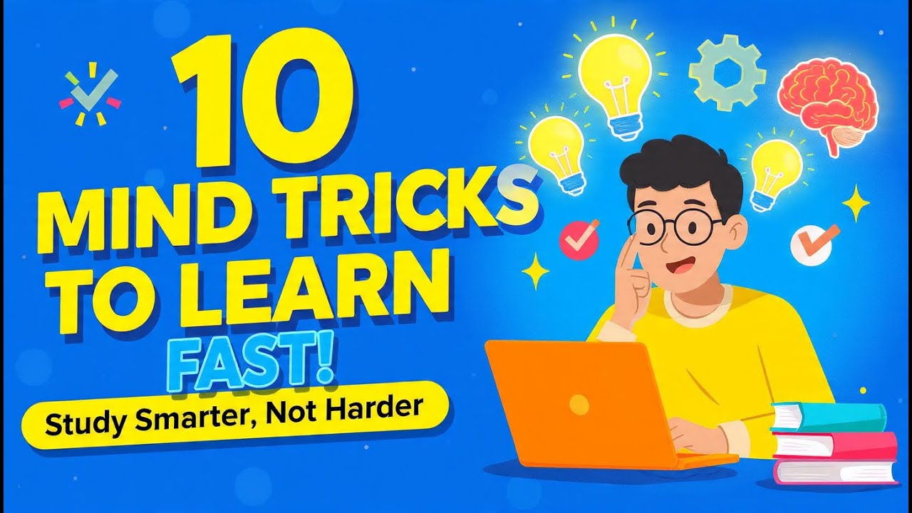 10 Mind Tricks to Learn Anything Fast | Study Hacks for Students - YouTube