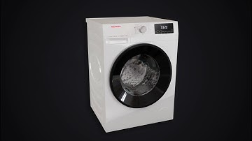 Washing Machine 3D Animation
