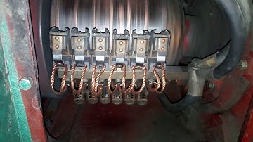 Spark on DC motor commutator due irregularity of commutator