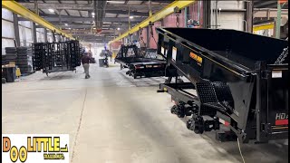 Tour of Doolittle Trailer plant - Pick up my new 2023 24’x 8’ 1/2 equipment trailer ⭐️⭐️⭐️⭐️⭐️