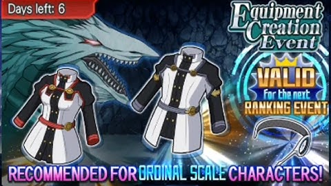 Sword Art Online Memory Defrag - Equipment Creation Event for Ordinal Scale Characters