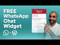How to Add a FREE WhatsApp Chat Widget to WordPress