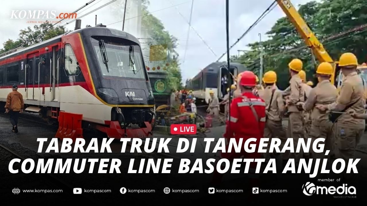BREAKING NEWS - Proses Evakuasi Kereta Bandara Usai Tabrak Truk di Poris Tangerang