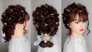 hướng dẫn làm tóc cô dâu , tóc dợn sóng, tóc bới, tóc tết, tóc xõa, các kiểu tóc đẹp (P52)