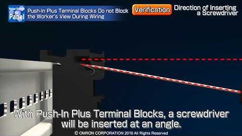 Push-In Plus Terminal - Clear terminal view