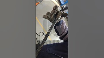 🤩Our Rebar Rib-peeling Thread Rolling Machine can process rebar threads up to 300 mm in length😮