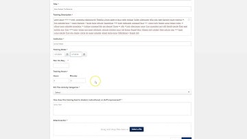 13. Submitting an External Training (formerly known as Conference Requests / IPPs)