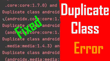 How to fix Duplicate class error in android studio.