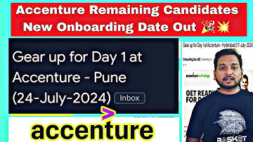 Accenture Again Sending Onboarding Mail To Remaining Candidates | Survey Mail | Workday Account Mail