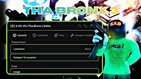 🔫 [OP] Tha Bronx 3 | Infinite Money (Rob Bank) | Roblox Script | Free | 2025