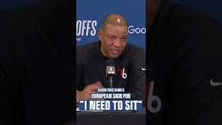 &#39;I NEED TO SIT&#39; - Doc Rivers after Game 5, everybody was exhausted, House throwing up European signs