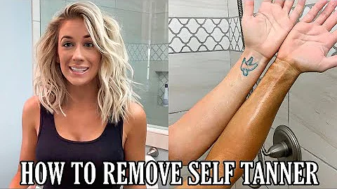 HOW TO REMOVE SELF TANNER | LAURA BEVERLIN