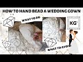 How to Hand Bead | Add Rhinestones to a Wedding Dress