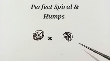HOW TO DRAW PERFECT SPIRAL & HUMPS || DO