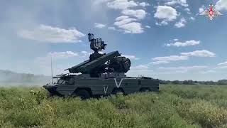 Russian army modernized version OSA 9K33 SA 8 Gecko missile system used to destroy Ukrainian drones