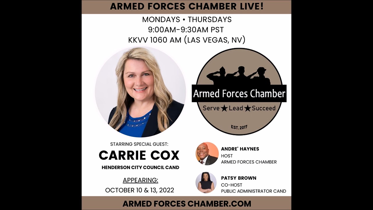 Armed Forces Chamber LIVE! / October 10, 2022 / Carrie Cox