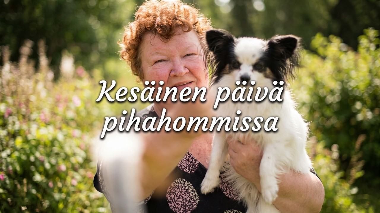 Kesäinen päivä pihahommissa