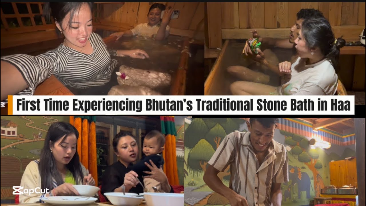 First Time Experiencing Bhutan’s Traditional Stone Bath in Haa 🤯🫨