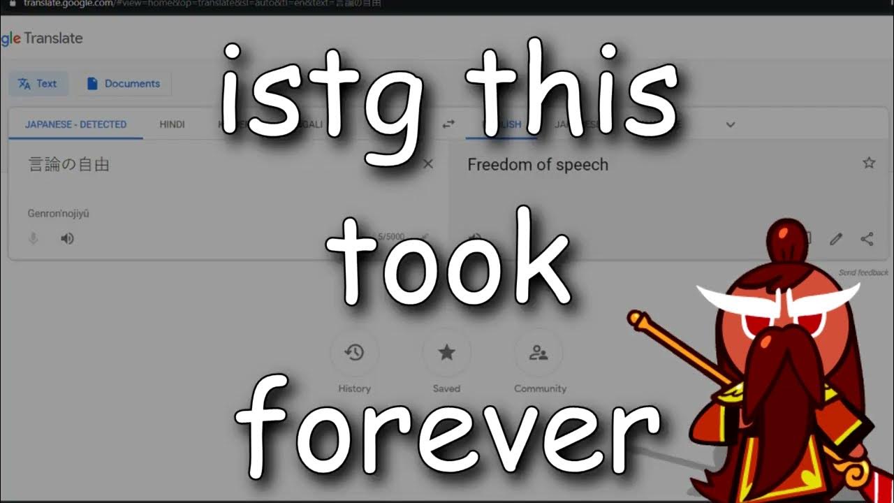 cookie run characters but google translated (REUPLOAD) YouTube